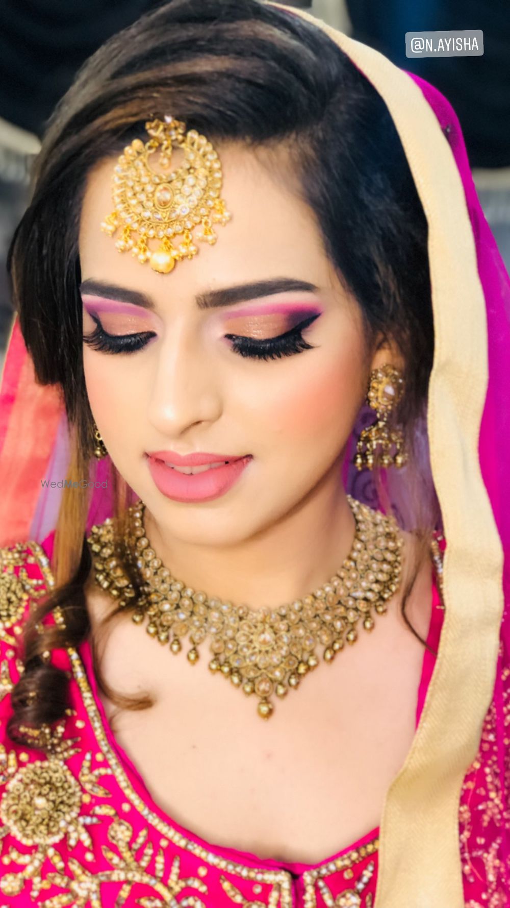 Photo From pink and gold semi cut crease  - By Get Sparkled by Aenaz Khan 