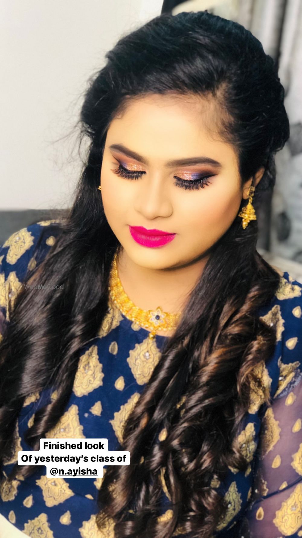 Photo From blue n gold glitter smokey look  - By Get Sparkled by Aenaz Khan 