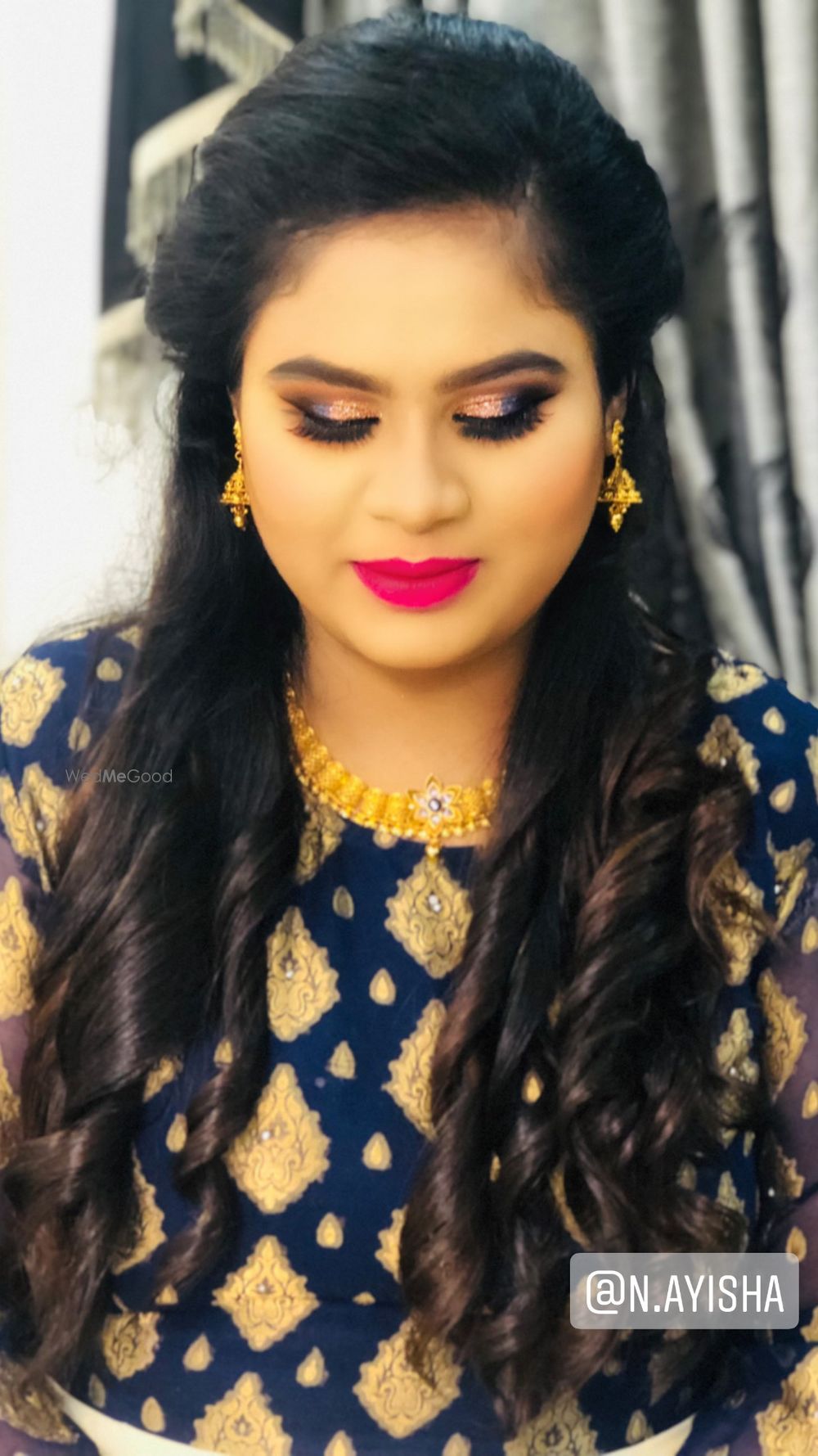 Photo From blue n gold glitter smokey look  - By Get Sparkled by Aenaz Khan 