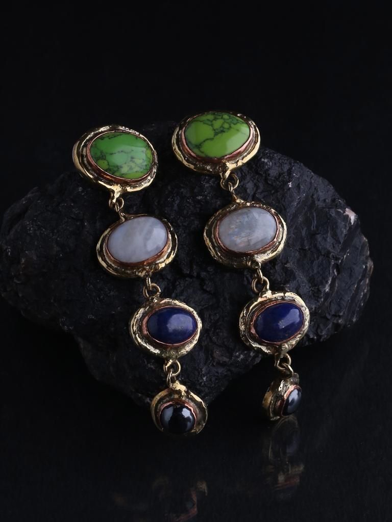Photo From Semi Precious Gemstone Earrings - By Ripochia Design House