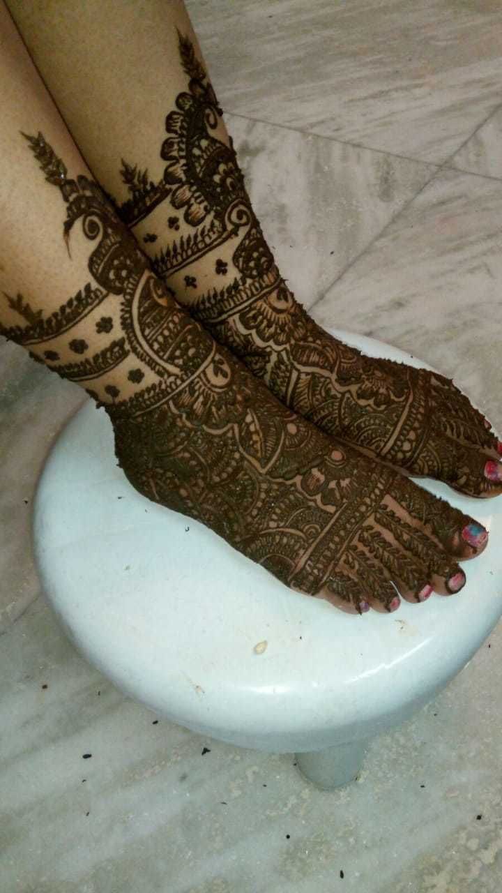 Photo From Bridal leg designs - By Organic Henna Art