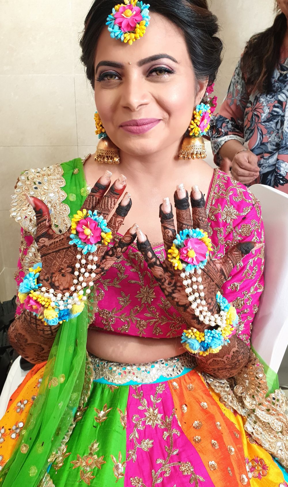 Photo From sairose mehandi sangeet & wedding makeup - By Falguni Shah Makeup