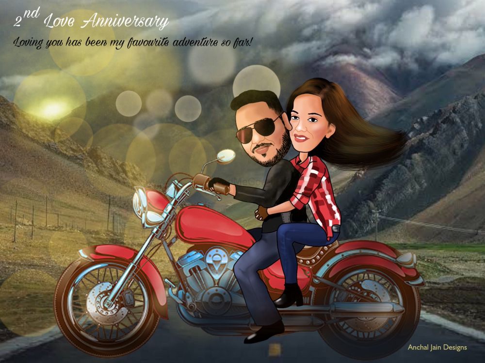 Photo From Couple caricature  - By Anchal Jain