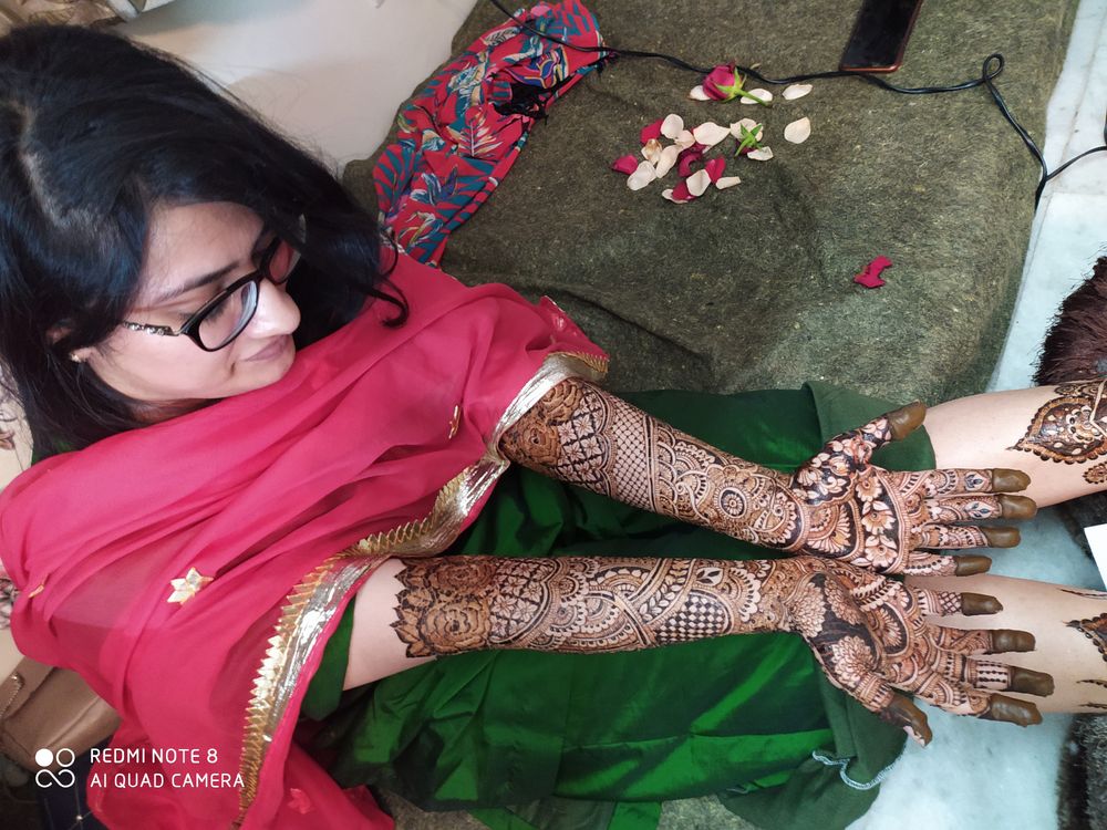 Photo From Faiza Khan Bridal Mehandi Ceremony - By Jully Mehandi Designer