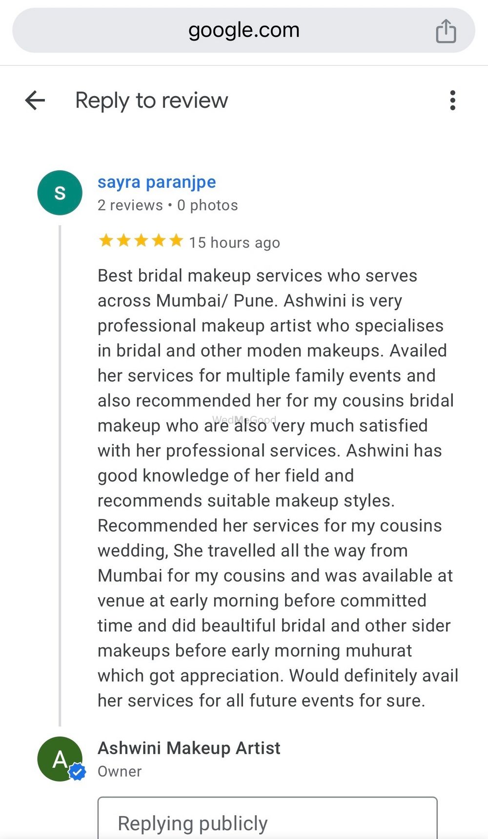 Photo From Reviews - By Ashwini Makeup Artist
