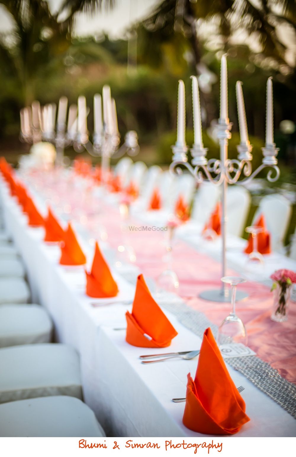 Photo of Table centerpieces as candelabras