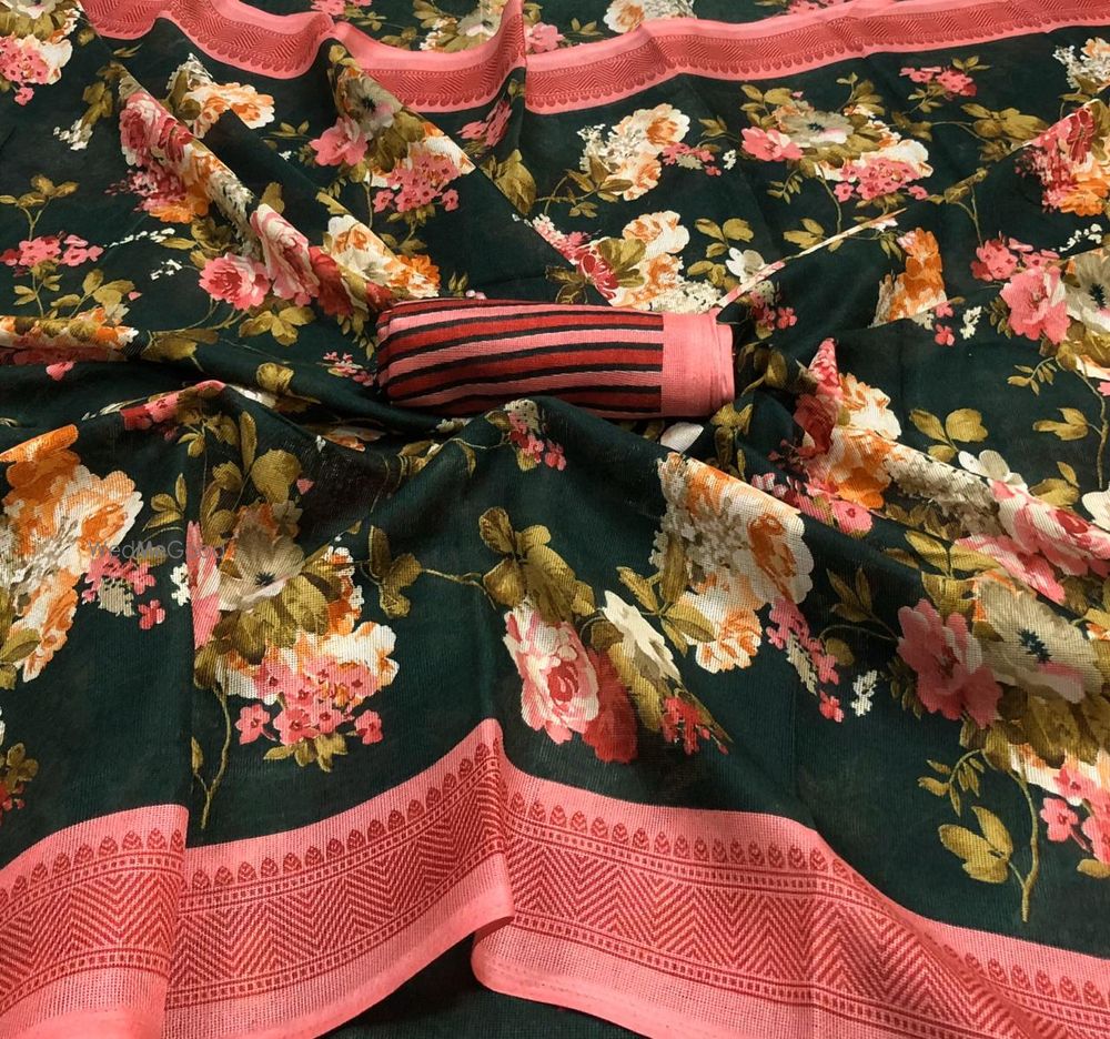 Photo From Lenin cotton sarees  - By Mom & Babe Designer Art Studio