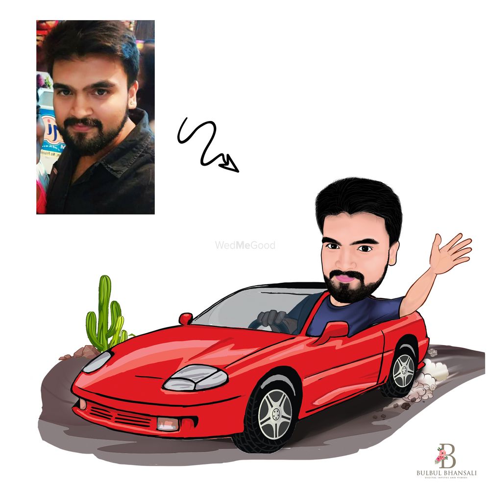 Photo From Caricature Process - By Bulbul Bhansali - Digital Invites and Videos