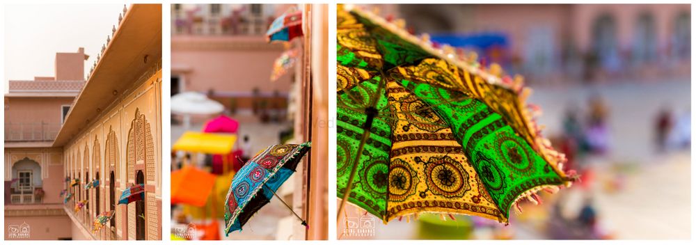 Photo of Parasol Decor for Fort Wedding