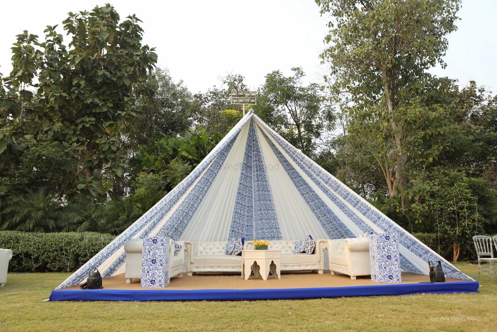 Photo of nice simple tent decor for the mehendi