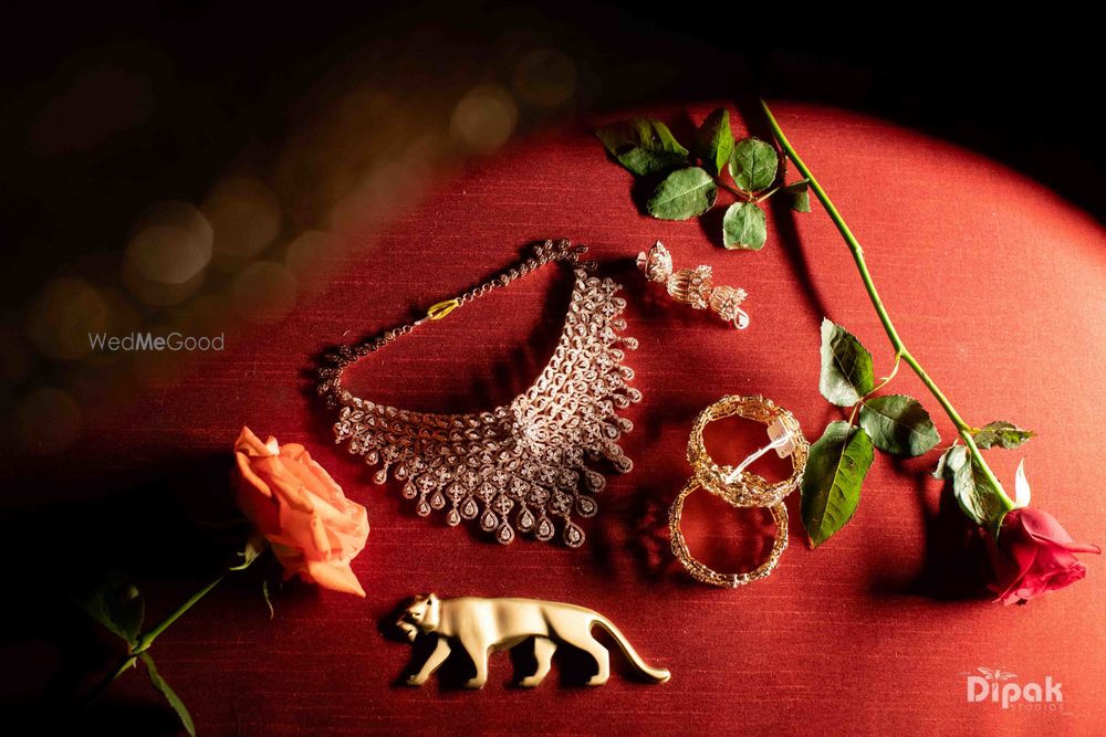 Photo of bridal jewellery photography on sabyasachi box