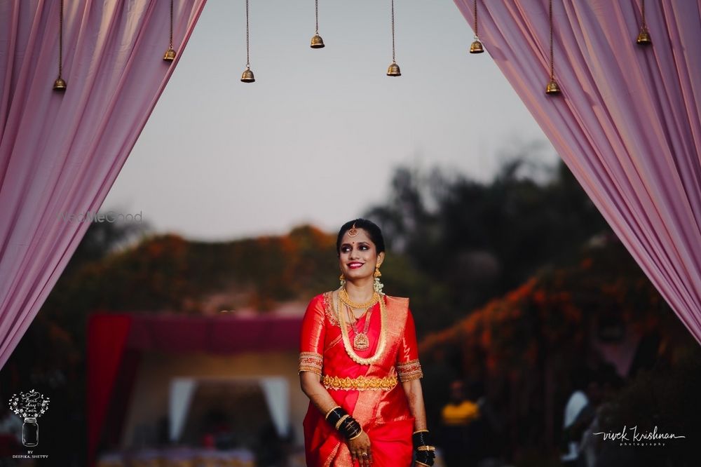 Photo of red kanjivaram saree