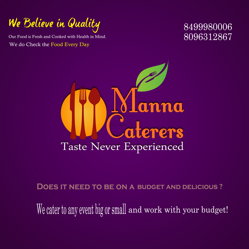 Photo From Manna caterers  Menu - By Manna Caterers