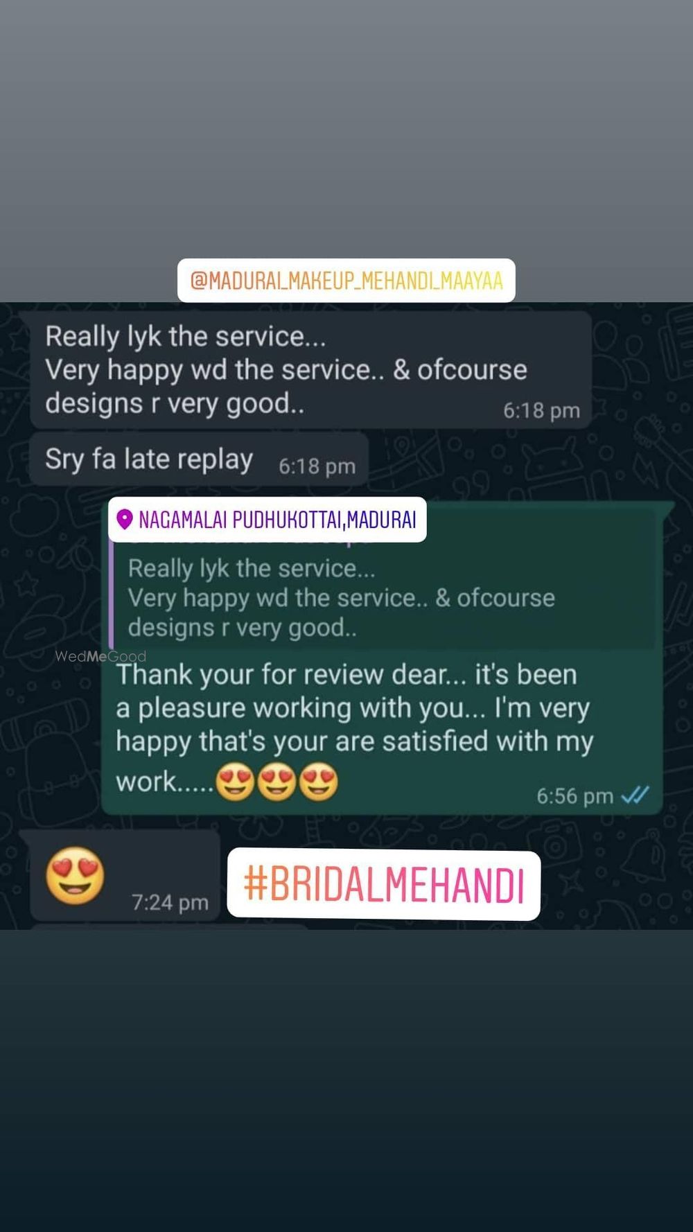 Photo From Client Reviews - By Madurai Mehendi Maayaa