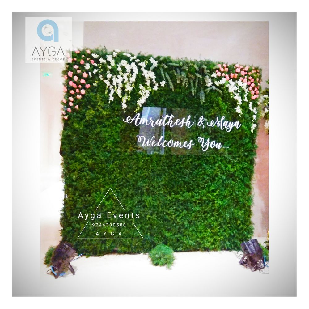 Photo From Vertical Flower Garden Wedding Design theme Decor - By Ayga Events