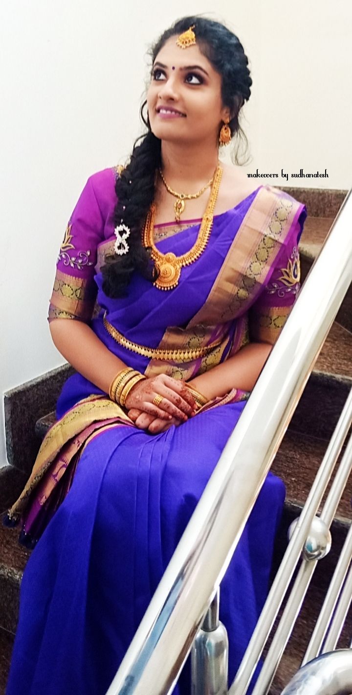 Photo From Ishwarya's engagement look - By Makeovers by Sudhanatesh