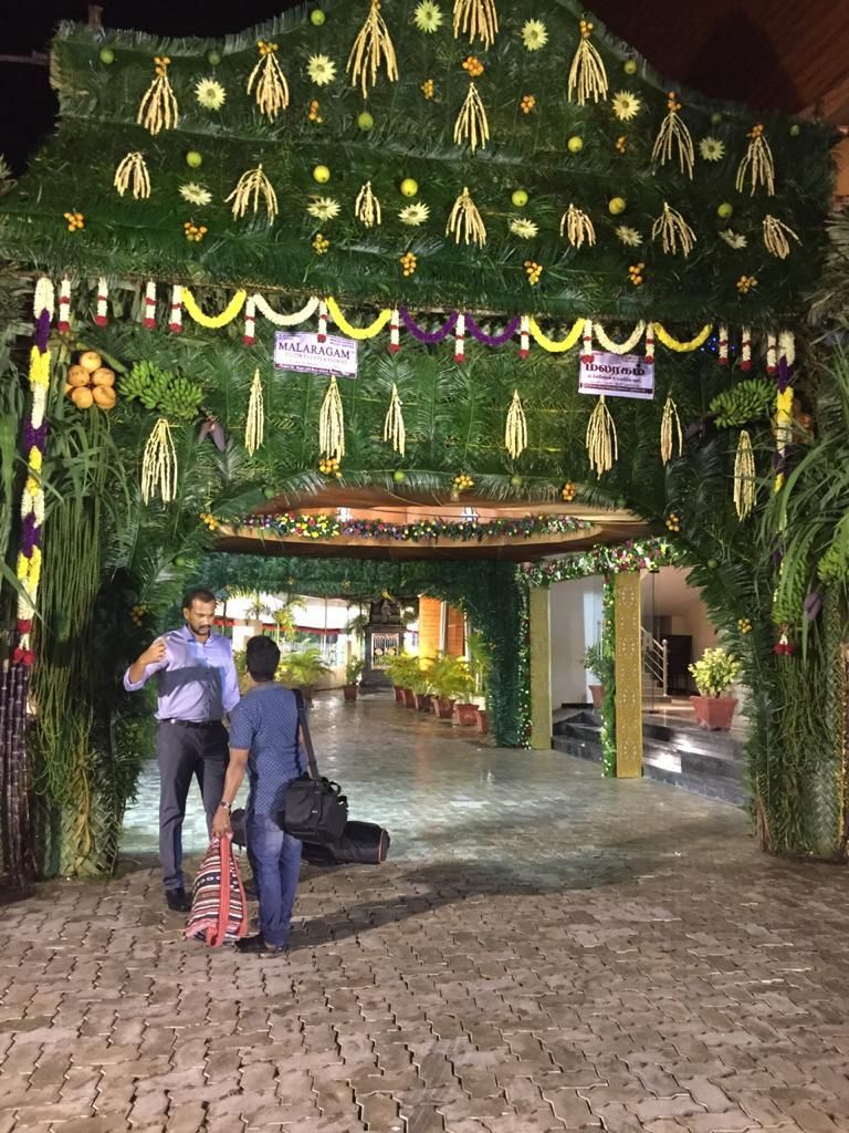 Photo From entrance welcome arch & name board - By Malaragam Decor & Florist