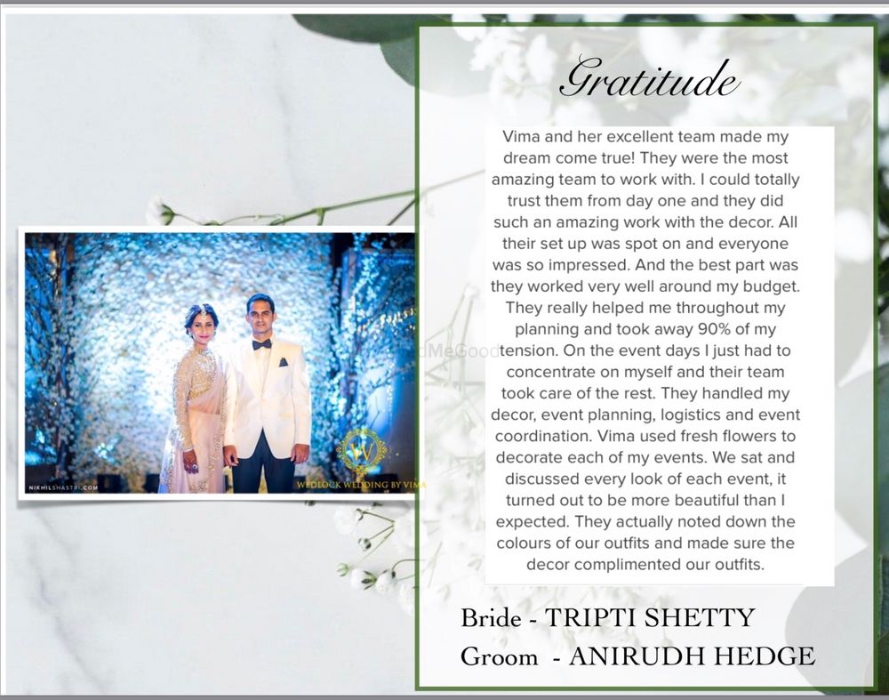 Photo From TESTIMONIALS  - By Wedlock Weddings by Vima