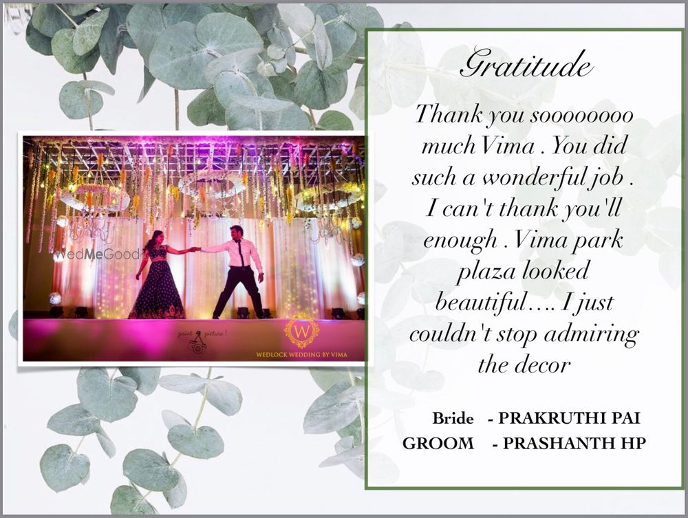 Photo From TESTIMONIALS  - By Wedlock Weddings by Vima