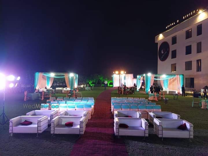 Photo From peach & Bisleri blue Theme - By Murena Caterers and Decor