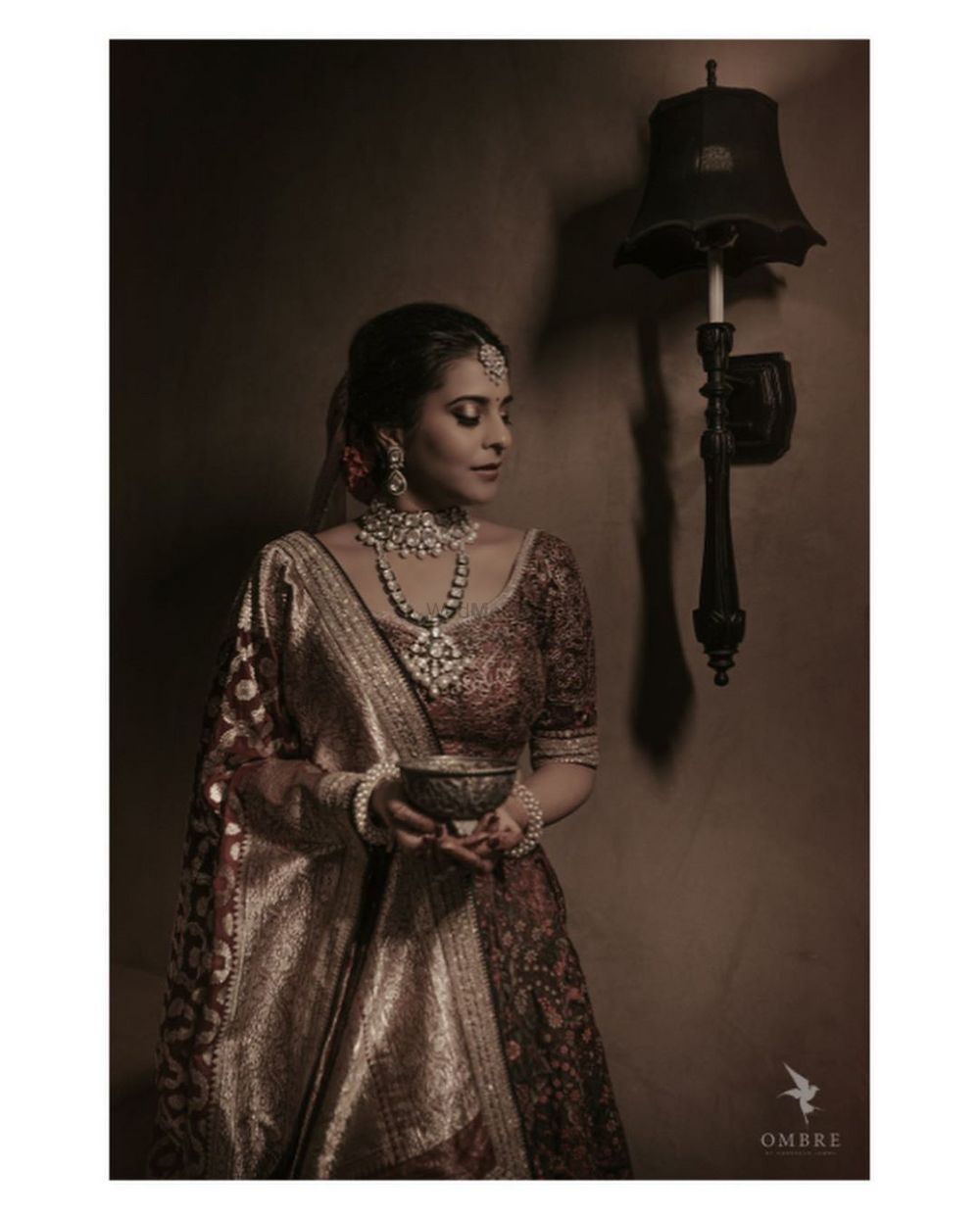 Photo of Bride in a traditional lehenga