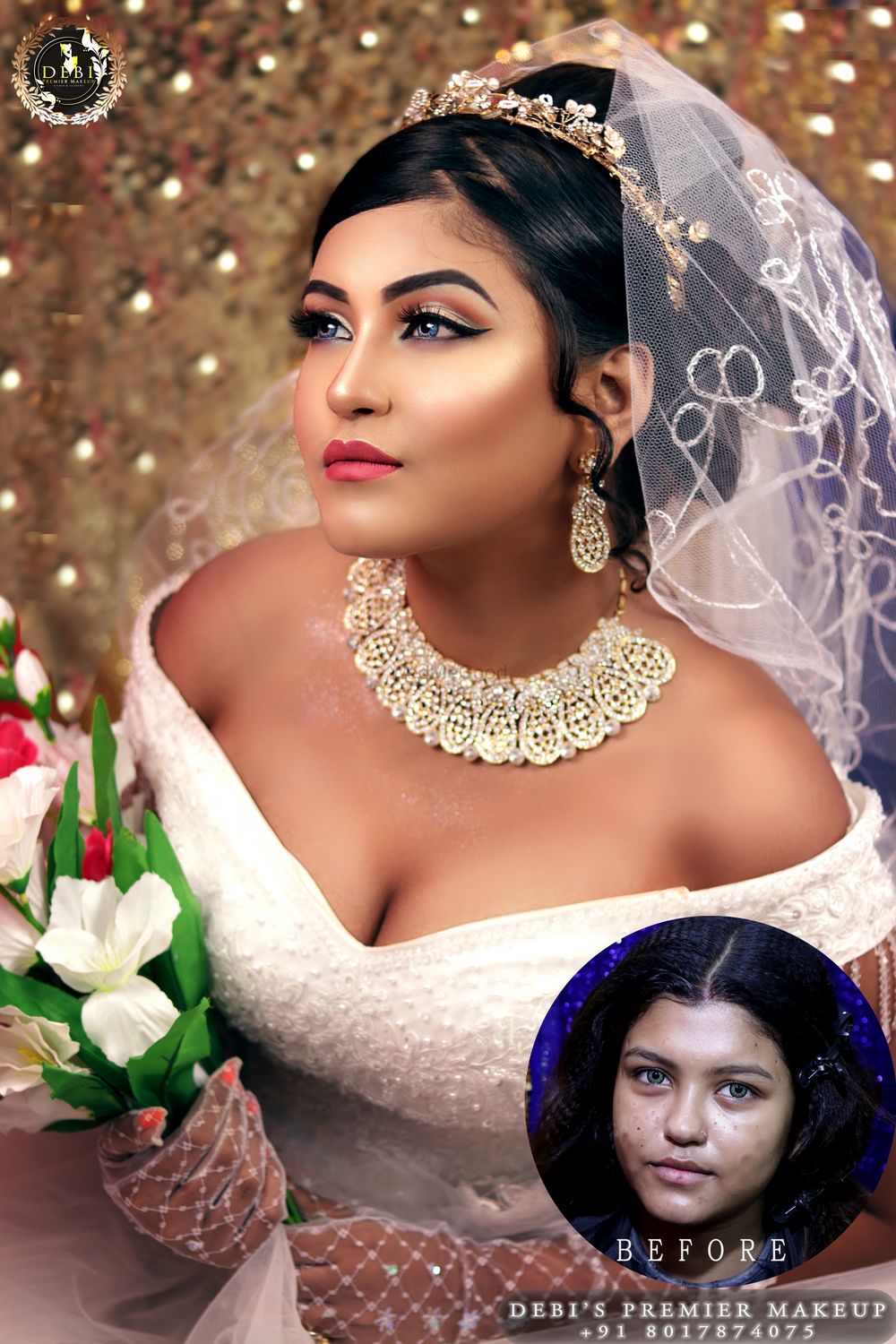 Photo From Christian Bridal Makeup in Kolkata? - By Debi's Premier Makeup