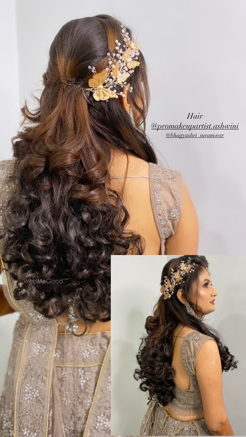 Photo From Bridal Floral Buns & Hairstyles - By Ashwini Makeovers