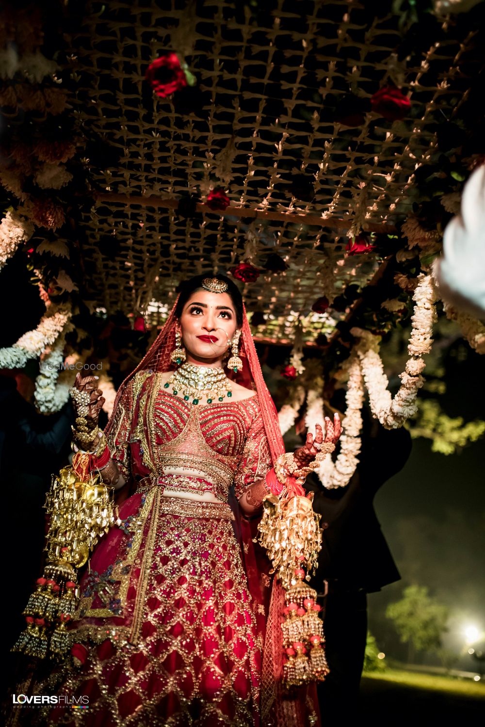 Photo of unique bridal blouse with a waistbelt skirt