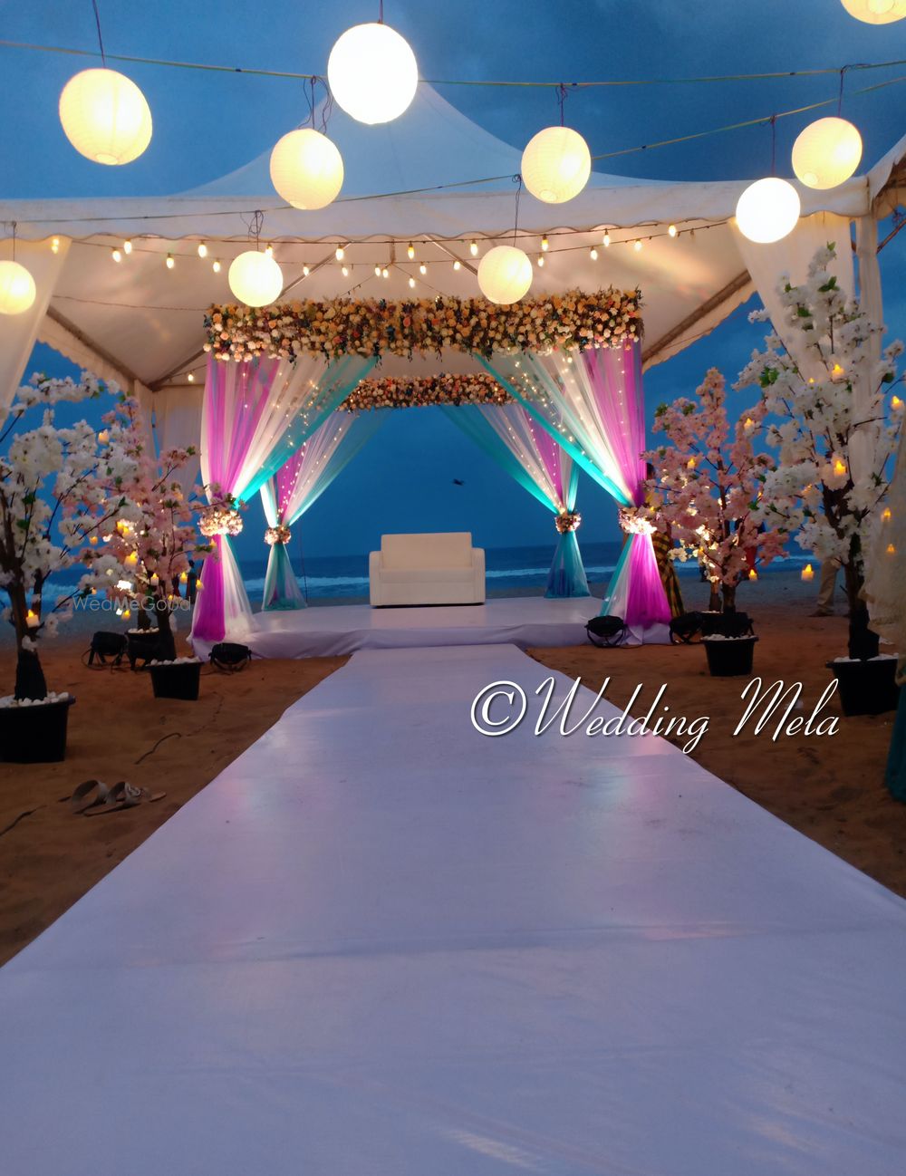 Photo From A Beautifully Lit Beach Wedding - By Wedding Mela