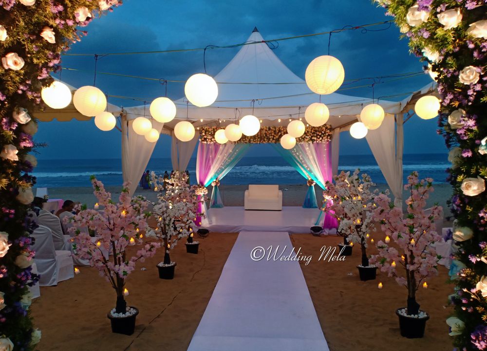 Photo From A Beautifully Lit Beach Wedding - By Wedding Mela