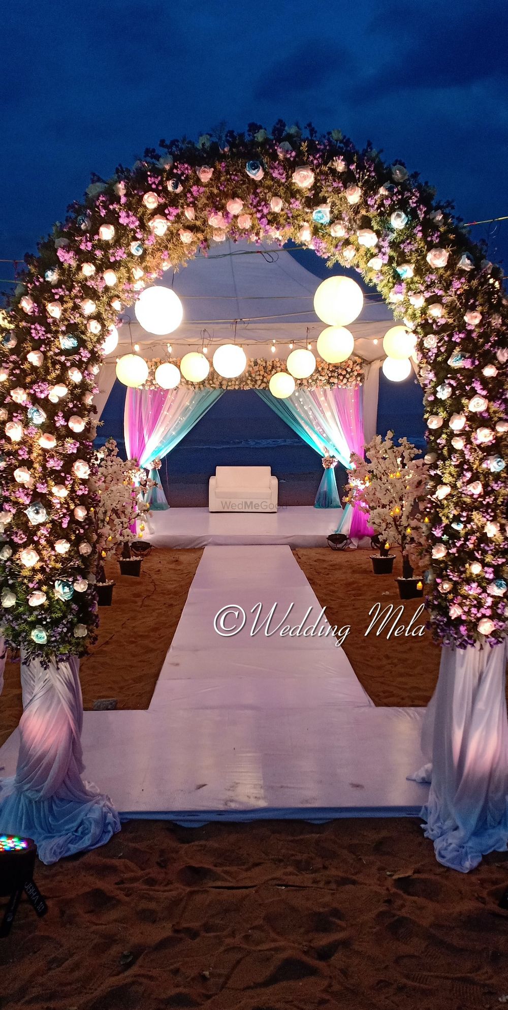 Photo From A Beautifully Lit Beach Wedding - By Wedding Mela