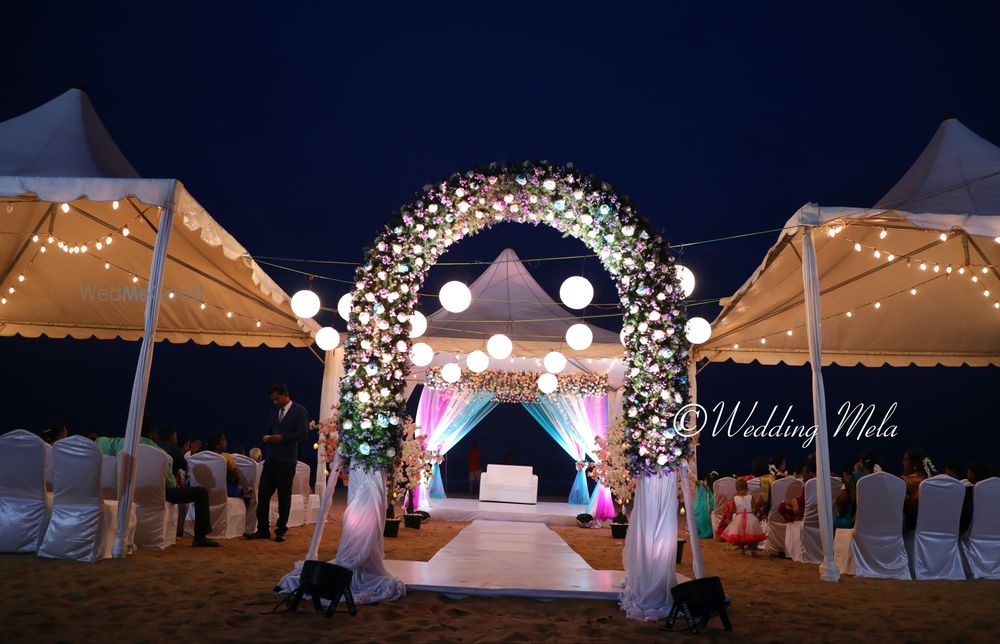 Photo From A Beautifully Lit Beach Wedding - By Wedding Mela