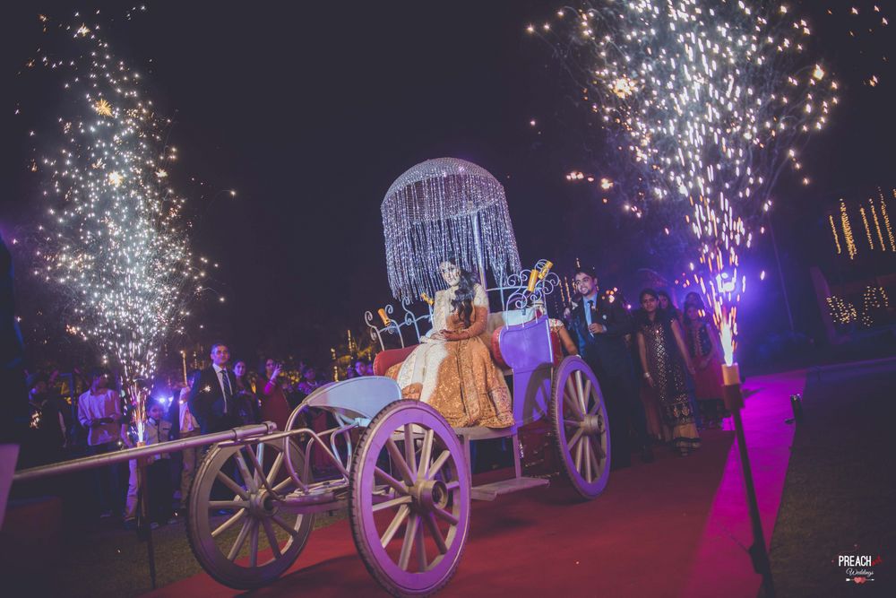 Photo of Bridal Entry on a Chariot