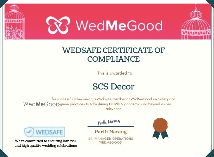 Photo From WedSafe - By SCS Decor