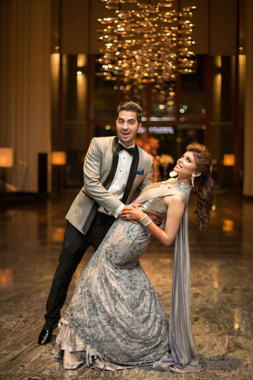 Silver Wedding Photoshoot & Poses Photo Gaurav gupta gown