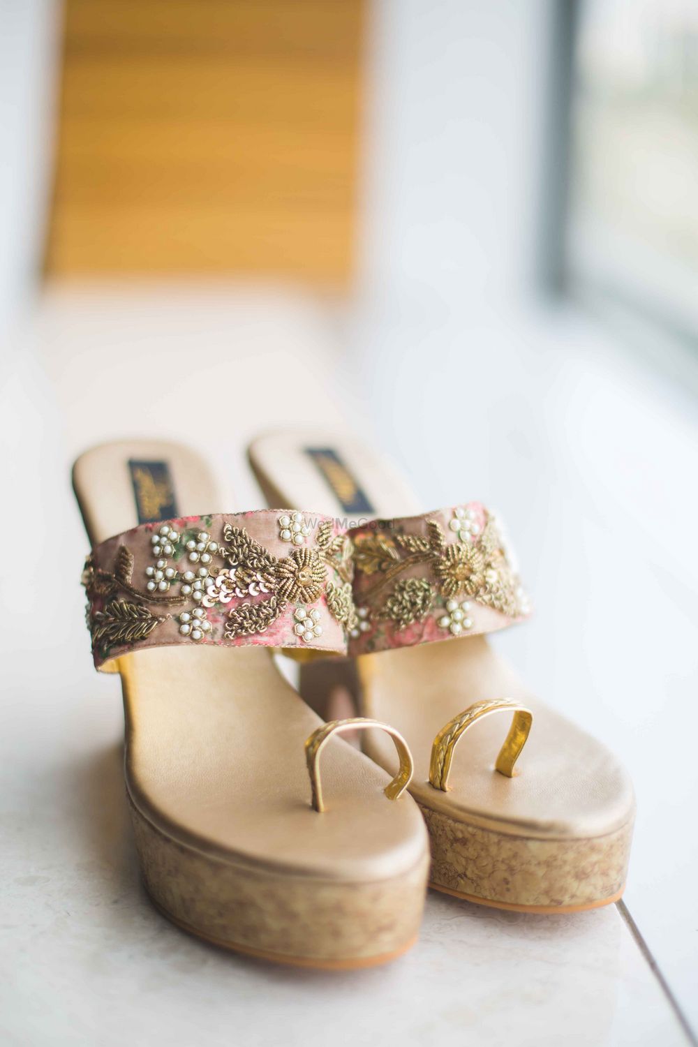 Photo of Pink and Gold sandals