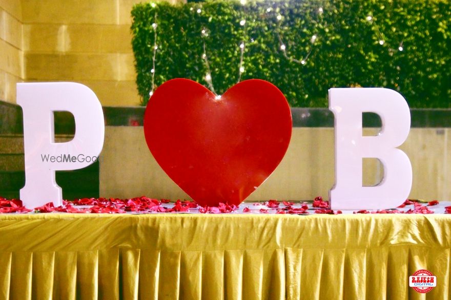 Photo of Table with Monograms and Heart