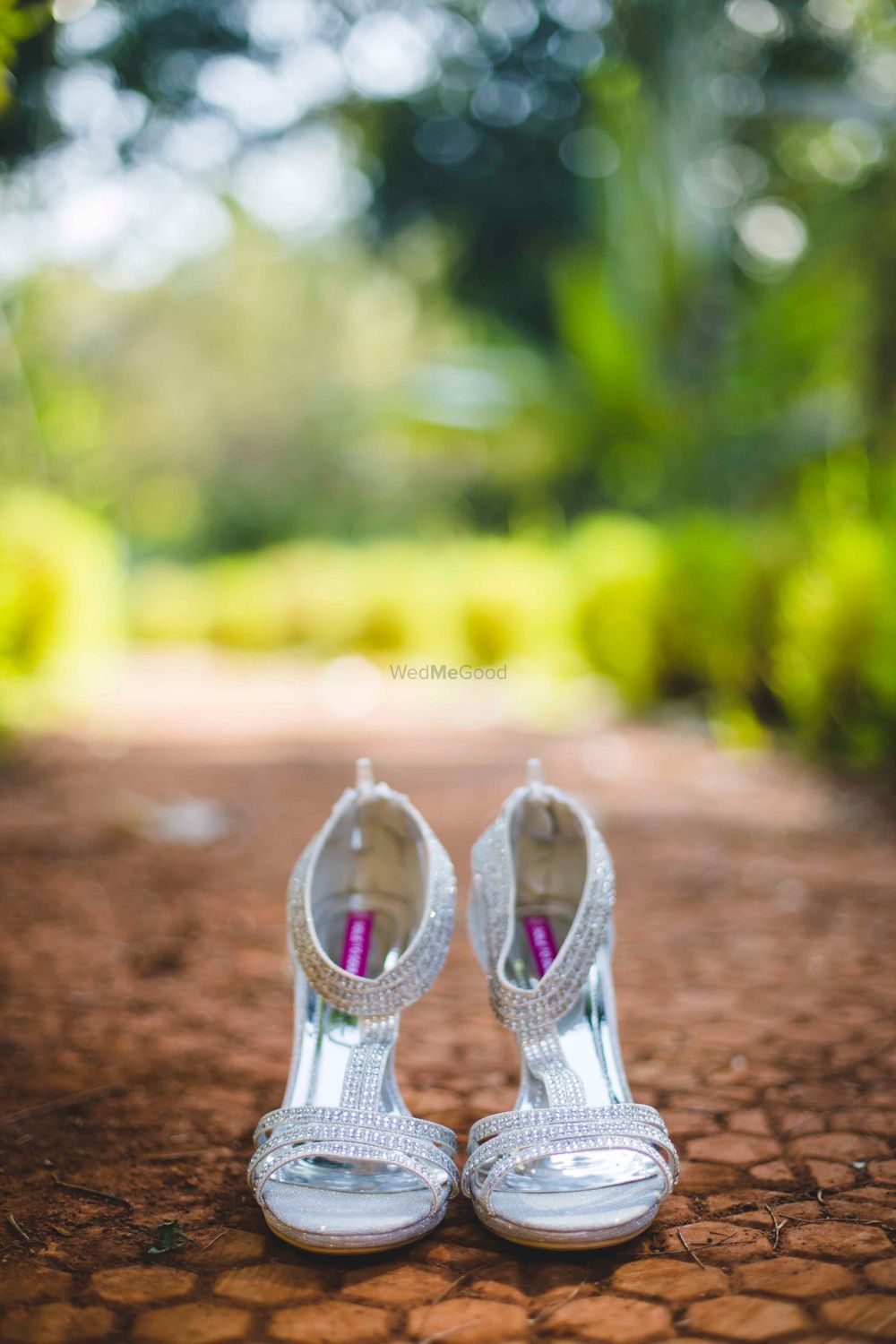 Photo of Blingy Silver Bridal Heels