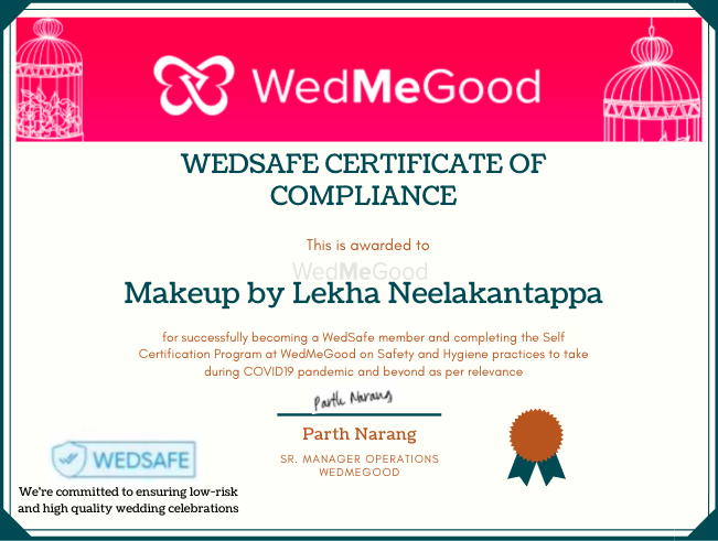 Photo From WedSafe - By Makeup by Lekha Neelakantappa