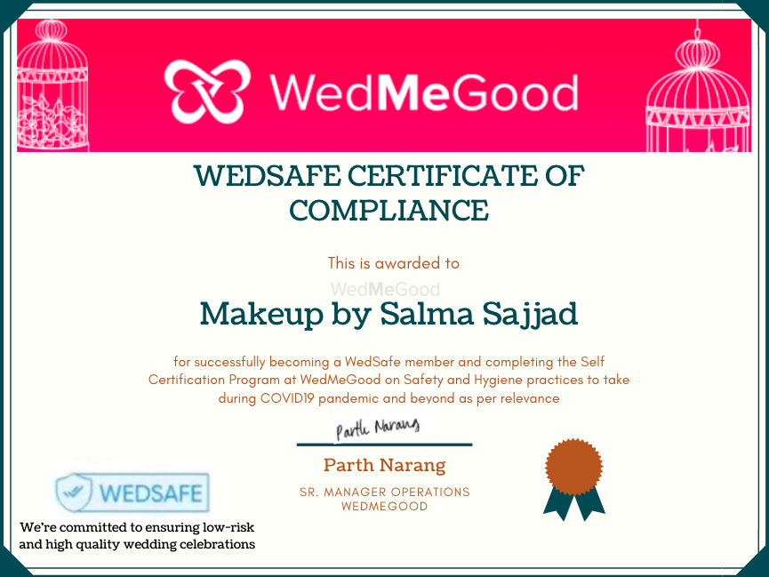 Photo From WedSafe - By Makeup by Salma Sajjad