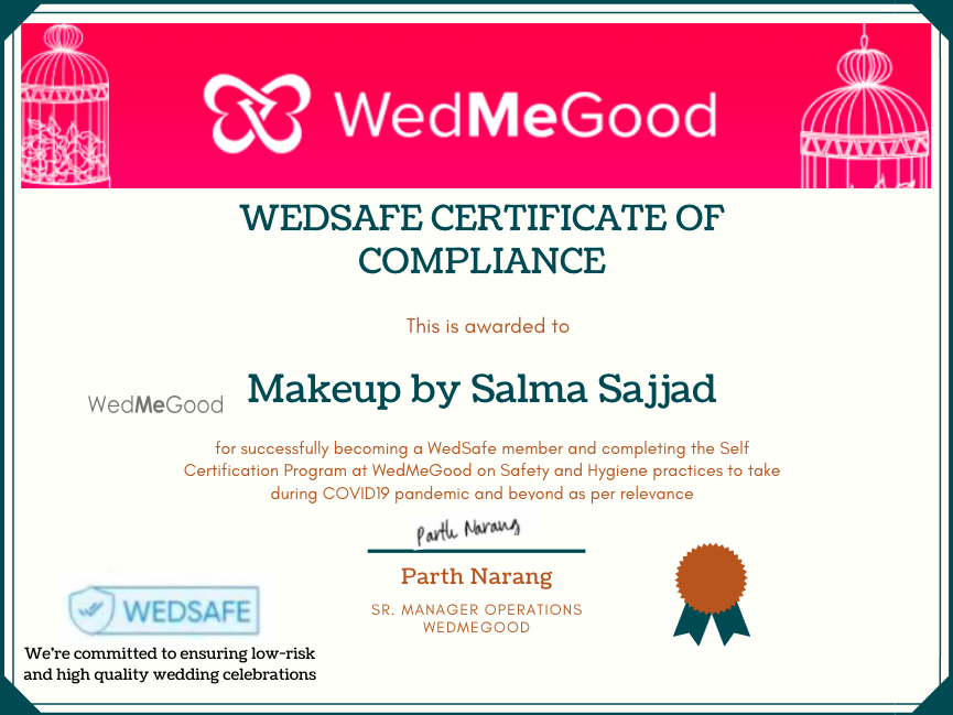 Photo From WedSafe - By Makeup by Salma Sajjad