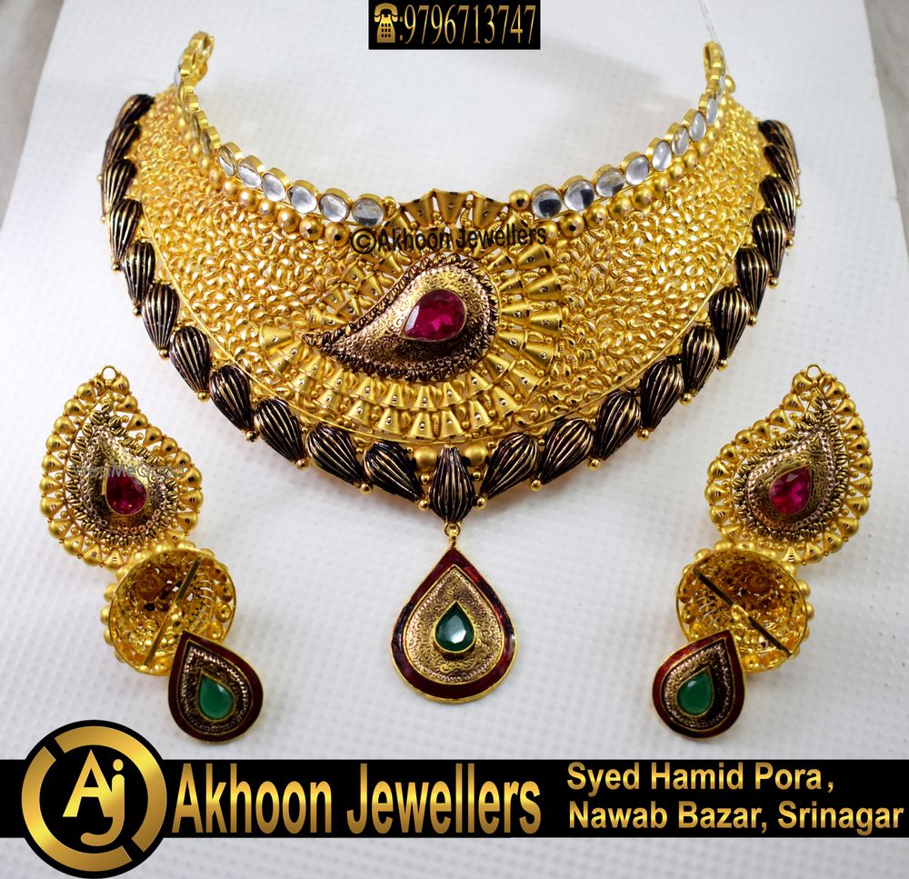 Photo From Gold Choker Sets - By Akhoon Jewellers