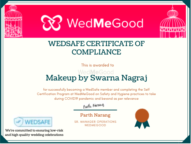 Photo From WedSafe - By Makeup by Swarna Nagraj