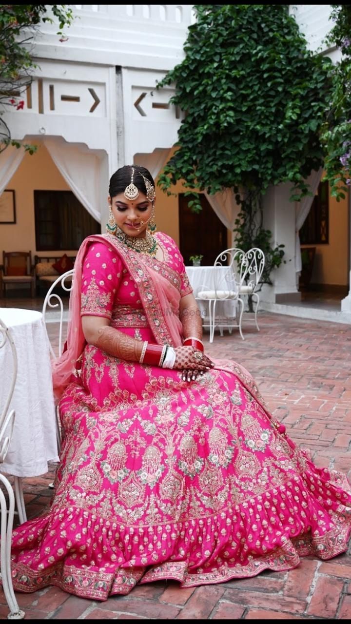Photo From Bride in Pink - Sakshi  - By The Top Knot Salon