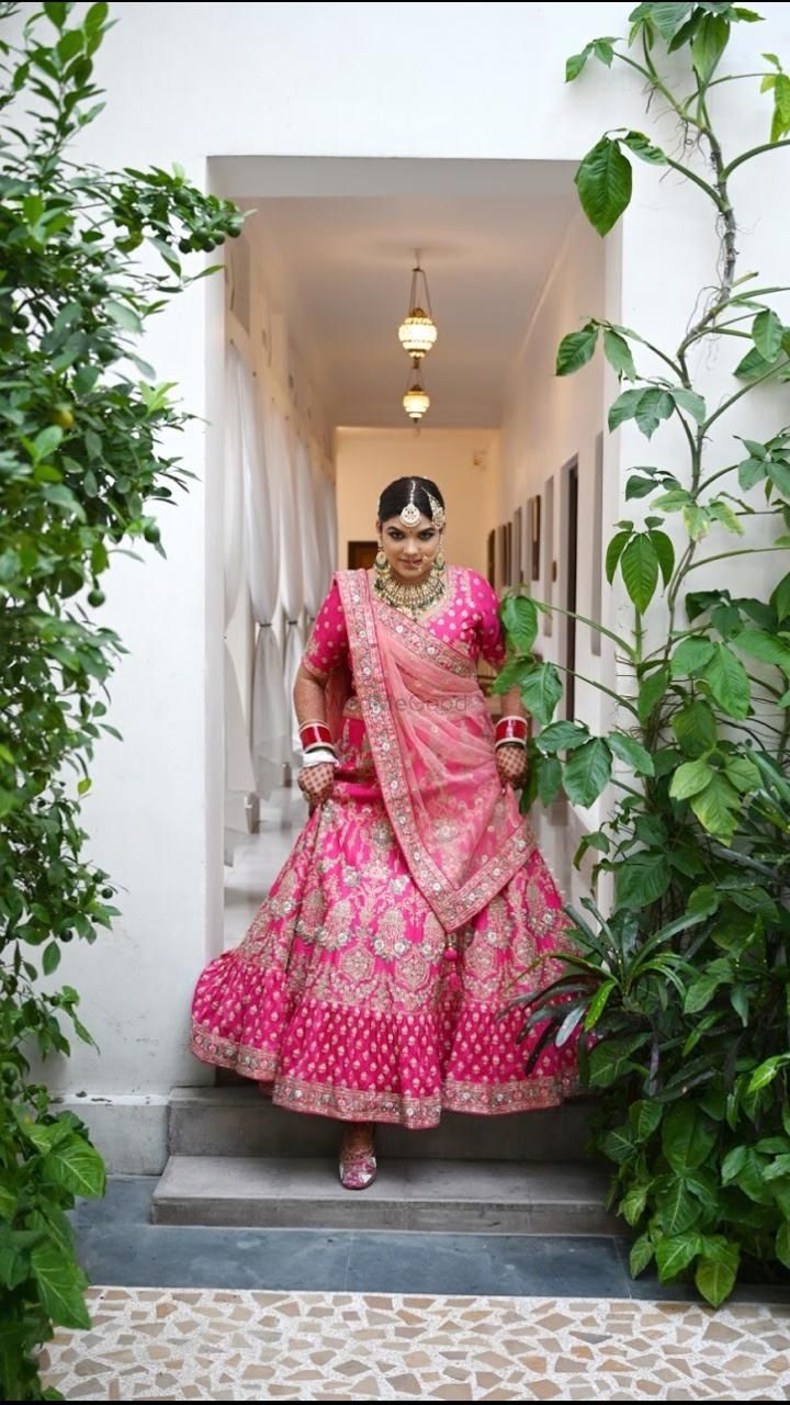 Photo From Bride in Pink - Sakshi  - By The Top Knot Salon