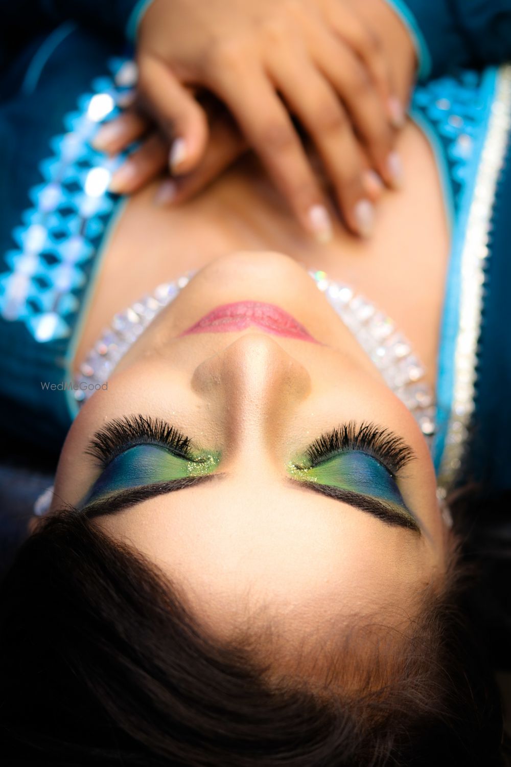 Photo From Engagement Makeup with Blue and Green Shadow - By Venisiya Hair n Beauty Care