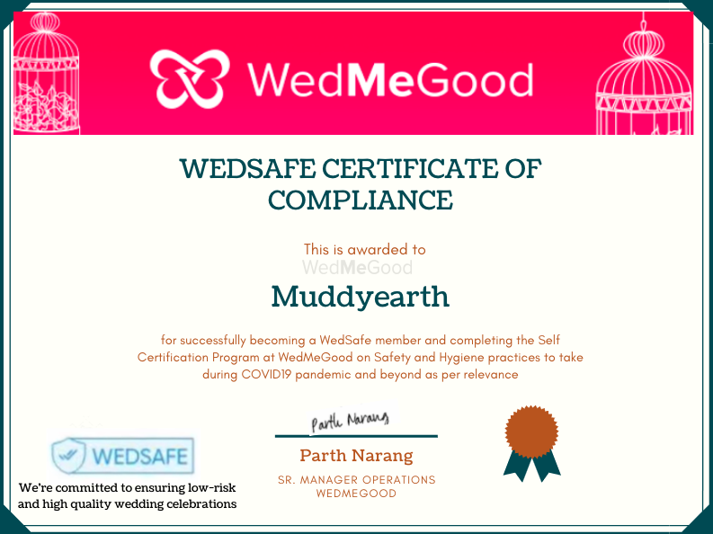 Photo From WedSafe - By Muddyearth