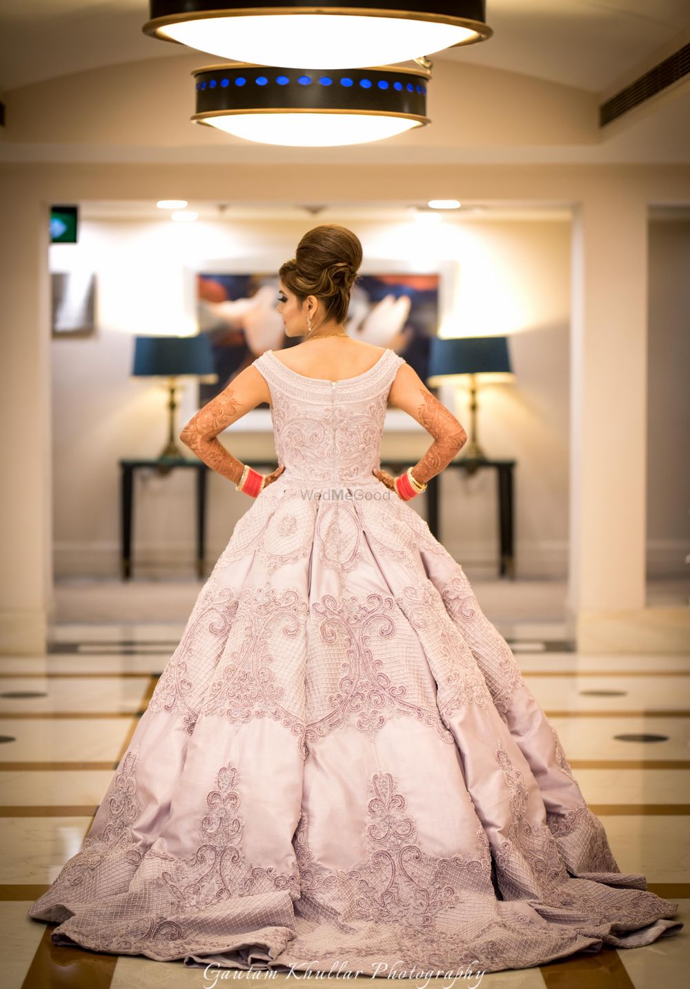 Photo of Lavender engagement gown