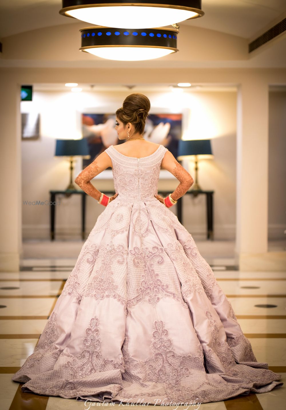 Photo of Lavender engagement gown