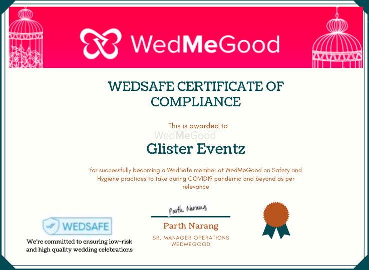 Photo From WedSafe - By Glister Eventz